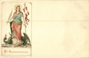 Heilige Margareta / Margaret the Virgin. Eg. May. Söhne Art Nouveau, litho