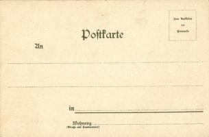 Heilige Barbara / Saint Barbara. Eg. May. Söhne  Art Nouveau, litho