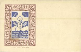 1928 Congresso Eucaristico Regionale Calabrese Reggio Calabria. Noctem Lux Eliminat. Giuli & Pizzi / Calabrese Regional Eucharistic Congress. Art Nouveau