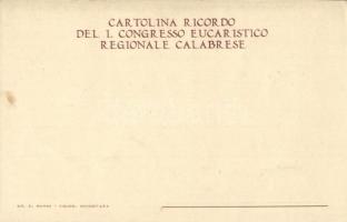 1928 Congresso Eucaristico Regionale Calabrese Reggio Calabria. Noctem Lux Eliminat. Giuli & Piz...