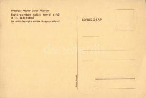 Országos Magyar Zsidó Múzeum: Esztergomban talált római sírkő a III. századból (A zsidók legrégibb e...