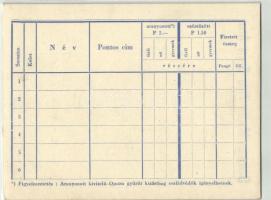 Országos Magyar Zsidó Segítő Akció (OMZSA) emlékgyűrű akciója a családvédelem javára. Igénylők névje...