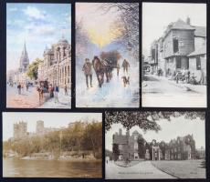 Kb. 1000 db RÉGI képeslap Nagy-Britanniából dobozban. Vegyes minőség / Cca. 1000 pre-1950 British (U...