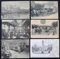 Kb. 1000 db RÉGI francia képeslap dobozban: csak Párizs. Vegyes minőség / Cca. 1000 pre-1950 French ...