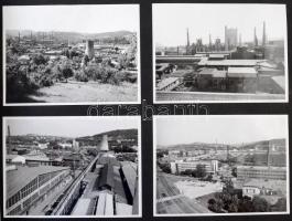 Ózdi Kohászati Üzemek Vállalatcsoport képekben - 62 db modern fekete-fehér nagy méretű beragasztott ...