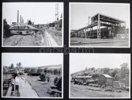 Ózdi Kohászati Üzemek Vállalatcsoport képekben - 62 db modern fekete-fehér nagy méretű beragasztott ...