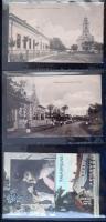 28 db RÉGI magyar városképes lap albumban: Eger és környéke / 28 pre-1945 Hungarian town-view postcards in album: Eger and its surroundings