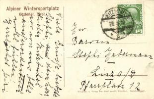 Kitzbühel (Tirol), Schloss Kaps, Alpine Wintersportplatz / castle in winter