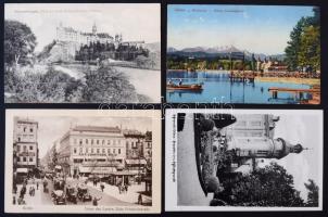Kb 130 db régi képeslap, főleg külföldi városképek, sok Ausztria, Németország / ~130 old postcards, ...
