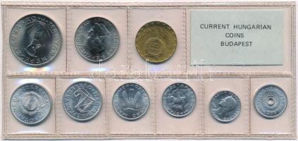 1981. 2f-10Ft (9xklf) érmés forgalmi sor fóliatokban T:1 Adamo FO14