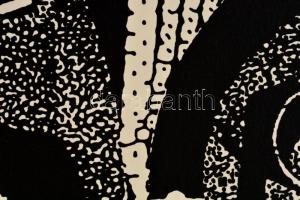 Joseph Kádár (1936-2019): Kompozíció. Elektrográfia, papír, jelzett, számozott (98/100), 36×53 cm