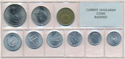 1974. 2f-10Ft (9xklf) érmés forgalmi sor fóliatokban T:1 kis patina Adamo FO7