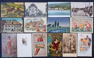 Érdekes vegyes régi képeslap tétel, közel 700 képeslap, kevés magyar és sok külföldi városkép, motív...