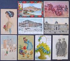 Érdekes vegyes régi képeslap tétel, közel 700 képeslap, kevés magyar és sok külföldi városkép, motív...