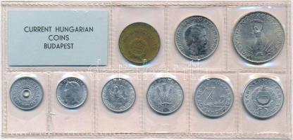 1973. 2f-10Ft (9xklf) érmés forgalmi sor fóliatokban T:1 kis patina Adamo FO6