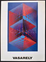 cca 1990 Vasarely, Viktor (1908-997) Hatlapos (teljes) mappa, Vasarely Múzeum, én, ofszet, papírméret:42,5 x 31