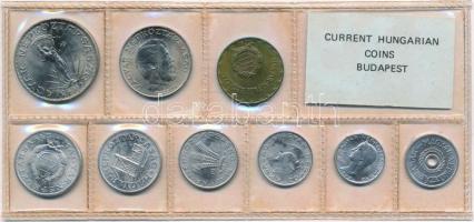 1980. 2f-10Ft (9xklf) érmés forgalmi sor fóliatokban T:1 kis patina Adamo FO13