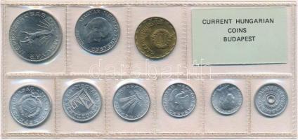 1982. 2f-10Ft (9xklf) érmés forgalmi sor fóliatokban T:1 Adamo FO15