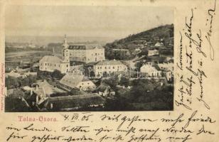 1905 Ozora, Tolna-Ozora; látkép, templom, Ozorai Pipó vára. Kiadja Rosenberger József (EK)