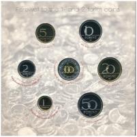 2008. 1Ft-100Ft (7xklf) darabos forgalmi sor "Búcsú az egy- és kétforintostól" dísztokos s...