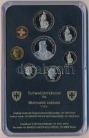 Svájc 1998. 1r-5Fr (8xklf) forgalmi szett műanyag tokban T:PP
Switzerland 1998. 1 Rappen - 5 Francs...