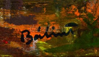 Bálint jelzéssel: Kapu. Olaj, farost, keretben, 50×35 cm