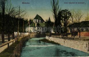 1925 Miskolc, Avasi templom és a múzeum + BUDAPEST - SÁTORALJAÚJHELY 34 C vasúti mozgóposta bélyegző (EK)
