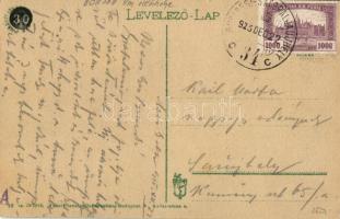 1925 Miskolc, Avasi templom és a múzeum + "BUDAPEST - SÁTORALJAÚJHELY 34 C" vasúti mozgópo...