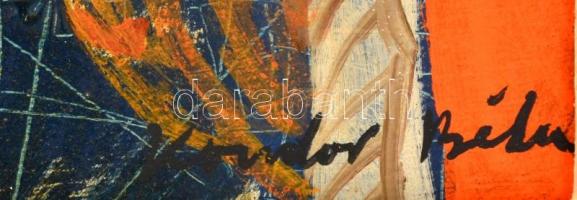 Kondor jelzéssel: Angyal. Vegyes technika, farost, keretben, 39×49 cm