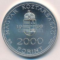 1998. 2000Ft Ag "Integráció az EU-ba - EURO II" T:BU Adamo EM157
