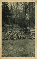 Egy kis pihenő. Az Érdekes Újság kiadása / Eine kleine Rast / WWI Austro-Hungarian K.u.K. military, resting soldiers (EB)