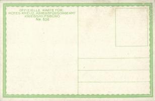 Schleichpatrouille im Schnee. Offizielle Karte für Rotes Kreuz, Kriegsfürsorgeamt Kriegshilfsbüro Nr...