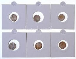 1549-1553. 6db klf "I. Ferdinánd" Denár T:1-,2,2-
Hungary 1549-1553. 6pcs of diff Denars ...