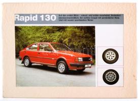 6 db Skoda Rapid 130 poszter, paszpartuban, különböző méretben