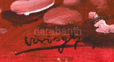 Vörös jelzéssel: Virágcsendélet. Olaj, vászon, 80×60 cm