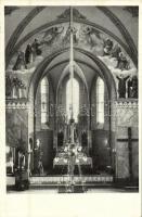 1943 Budapest XIX. Kispest, Rudolf Főplébánia-templom, belső, diadalív-freskó
