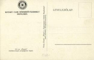 Hódmezővásárhely, Rotary Club Hódmezővásárhely Hungaria, kaszálás. Plohn József "Képek a Nagyma...