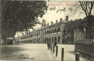 1912 Maribor, Marburg an der Drau; Hauptbahnhof, Restauration / main railway station and restaurant
