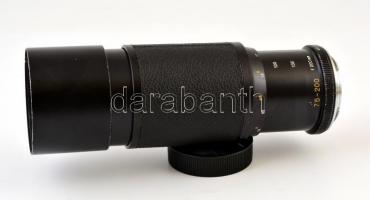 Leitz Vario-Elmar 75-200mm f/4.5 Leica-R bajonettes teleobjektív, optikailag hibátlan, külsején apró...