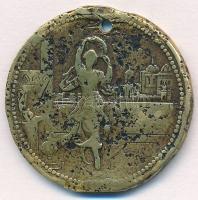 DN "Konstantinápoly Budapesten - emlék" lyukasztott fém emlékérme (29mm) T:3