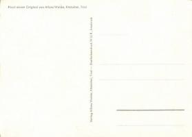 Wirtsstube. Verlag Alfons Walde, Kitzbühel, Tirol s: Alfons Walde