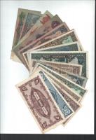 1930-1946. 18db-os pengő tétel, 10P-10.000BP-ig T:III-III- szakadás