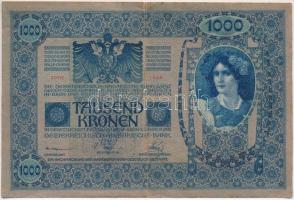 1902. 1000K piros "MAGYARORSZÁG" körbélyegzővel valamint hamis "Pest-Pilis-Solt-Kisku...