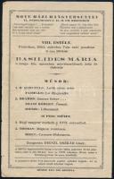 1924-1936 6 db koncertműsorlap (Dohnányi Ernő, Basiliedes Mária, Huberman, Szigeti, Csuka BÉla, Láng...