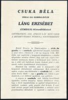 1924-1936 6 db koncertműsorlap (Dohnányi Ernő, Basiliedes Mária, Huberman, Szigeti, Csuka BÉla, Láng...