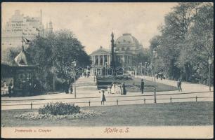 1910 Lóczy Lajos (geológus, 1849-1920) saját kézzel írt levelezőlapja feleségének Halleből