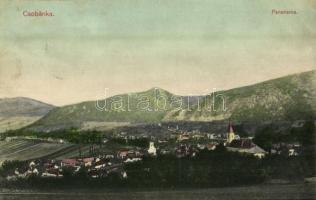 1912 Csobánka, látkép templommal. Kiadja Özv. Radovits Ferencné (EK)