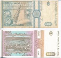 Románia 1991. 1000L + 1992. 500L + 5000L + 1994. 10.000L T:I-III
Romania 1991. 1000 Lei + 1992. 500...