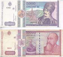 Románia 1991. 1000L + 1992. 500L + 5000L + 1994. 10.000L T:I-III
Romania 1991. 1000 Lei + 1992. 500...