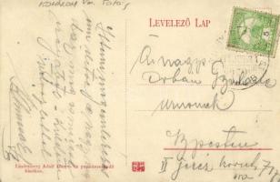 1911 Bánhida (Tatabánya), Turul emlékmű. Kiadja Lindenberg Adolf + "WIEN - GYŐR - BUDAPEST 352 ...